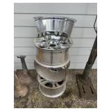 TIRE RIM SWIVAL CHAIR - TALL - HEAVY