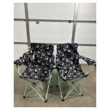2 LLAMA CAMPING CHAIRS OZARK