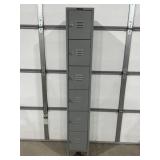 VINTAGE PFISTER CO. STEEL LOCKERS 78"T 12X12"