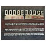 COLLECTION ORIG. DODGE 200 POWER WAGON EMBLEMS