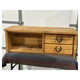 HORSESHOE ENTERTAINMENT STAND, DRAWERS HAVE ISSUES