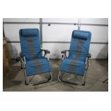 BLUE CAMPING CHAIRS