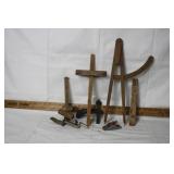 VINTAGE WOOD WORKING ITEMS & TOOLS