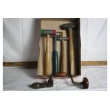 HAND DRILL, MALLETS