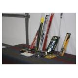 BOX OF MISC HARDWARE & TOOLS