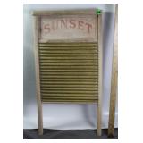 ANTIQUE SUNSET WASHBOARD