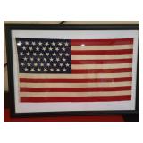 EARLY 45 STAR COTTON PARADE FLAG UTAH STATEHOOD