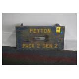 VTG. PEYTON BOYSCOUT WOOD STOOL