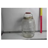 ANTIQUE GLASS STORE COUNTERTOP PICKLE JAR