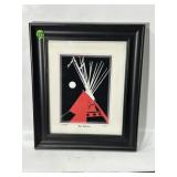 NATIVE AMERICAN 'RED NATION' PRINT