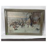 C. M. RUSSELL 'INDIAN HUNTERS RETURN' ART PRINT