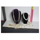 VINTAGE PEARL COSTUME JEWELRY