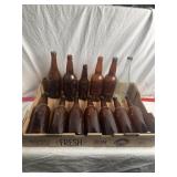 SEVERAL VINTAGE AMBER BOTTLES