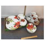 FITZ AND FLOYD HOLIDAY HOME COLLECTION DISH SET