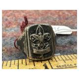 VINTAGE STERLING BOY SCOUT RING