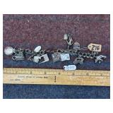 CHARM BRACLET W/ STERLING SILVER PENDENTS