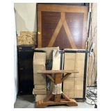 LARGE DINNING ROOM TABLE W/ 4 NEW CHAIRS, NO SCREW