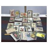 50 FLOWERS VINTAGE & ANTIQUE POST CARDS
