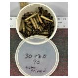 90 30-30 BRASS, SOME PRIMED