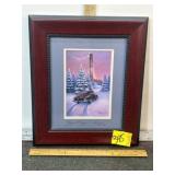 "LIGHTS ON THE HILL" BRIAN MORGER SIGNED PRINT