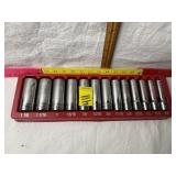 SNAP-ON SAE DEEP WELL SOCKET SET 1/2" DRIVE