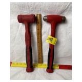 2 SNAP-ON 16 OZ. DEAD BLOW HAMMERS
