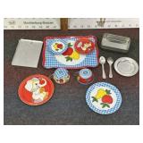 MINITURE METAL TOY DISHES