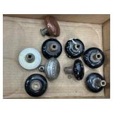 9 VINTAGE DOOR KNOBS
