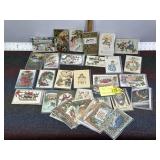 50 CHRISTMAS ANTIQUE & VINTAGE POST CARDS