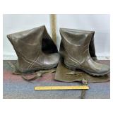 RUBBER WADDER BOOTS, SZ UNKNOWN, 10 1/2?