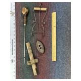BURLAP SACK NEEDLE, MINITURE IRON, JAR LIFTER