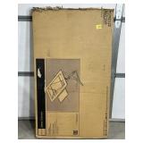 ZENTRA SILVER/GLASS COMPUTER DESK IN BOX