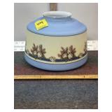 VINTAGE HAND PAINTED LIGHT SHADE, 3/4" OPEN