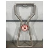 RAINIER BEER STYRAFOAM BOTTLE OPENER DISPLAY, 40"L