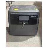 SENTRY SAFE W/ KEY, 14" X 15" X 13"