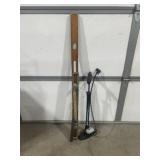 4FT & 2 1/2 FT LEVELS, RULER, AIR PUMP