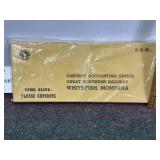 GREAT NORTHERN RAILWAY TIME CARD ENVELOPES
