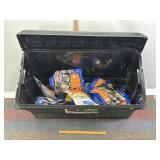 BAGS OF FREEZE DRIED FOOD IN STORAGE TOTE