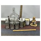 GOEBEL 1998 FIGURE, CANDLE, BTLS IN WIRE RACKS