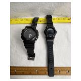 2 CASIO G-SHOCK WATCHES (WELL WORN)