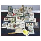 26 CHRISTMAS VINTAGE & ANTIQUE POST CARDS
