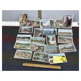 YELLOWSTONE PARK 21 ANTIQUE & VINTAGE POST CARDS