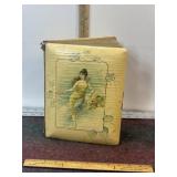 ANTIQUE PHOTO ALBUM, SOME DAMAGE