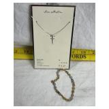 STERLING SILVER NECKLACE & BRACLET