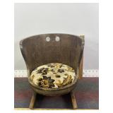 VINTAGE CHILDS BARREL ROCKING CHAIR