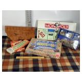 VINTAGE BOARD GAMES, MONTANA SHAPED BRIDGE BOARD