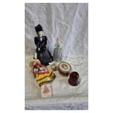 RUSSIAN DOLL, PORCILAN DOLLS, FACE POWDER