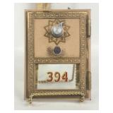 VINTAGE U.S. POSTAL BRASS BOX DOOR W/ COMBO