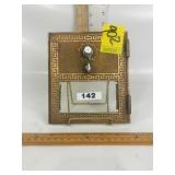 VINTAGE U.S. POSTAL BRASS BOX DOOR W/ COMBO