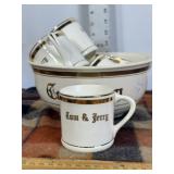 TOM & JERRY BOWL & MUGS SET
